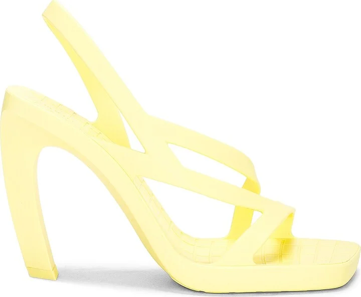 Bottega Veneta Jimbo Slingback Sandal in Yellow