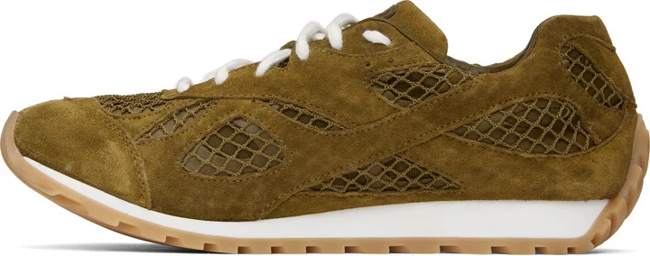 Bottega Veneta Khaki Orbit Sneakers - Image 3