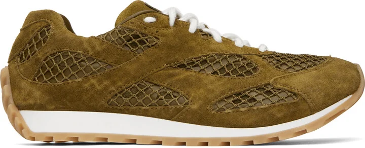 Bottega Veneta Khaki Orbit Sneakers