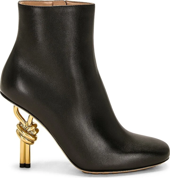 Bottega Veneta Knot Ankle Boot in Black