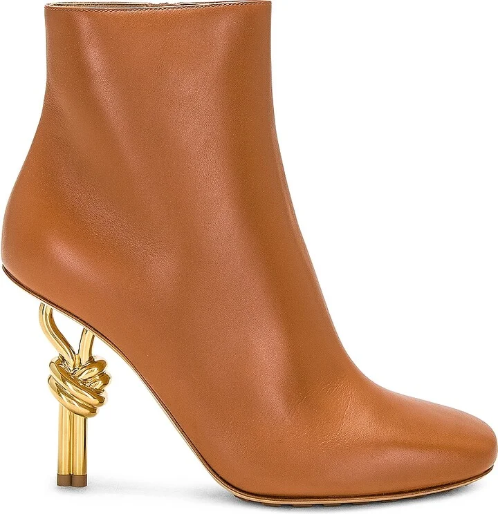 Bottega Veneta Knot Ankle Boot in Brown