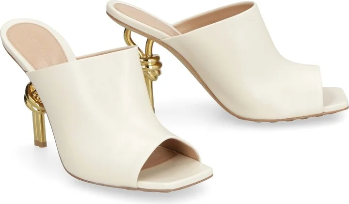 Bottega Veneta Knot Leather Mules - Image 3