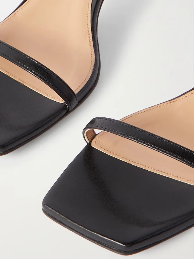 Bottega Veneta - Knot Leather Sandals - Black - Image 4