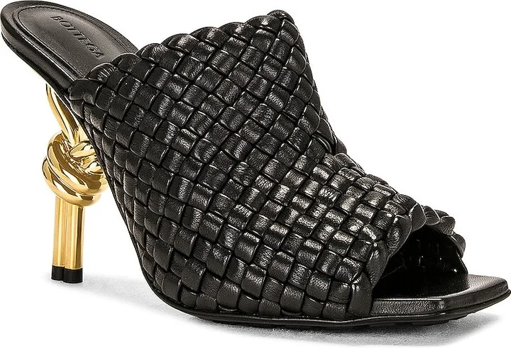 Bottega Veneta Knot Mule Sandal in Black - Image 2