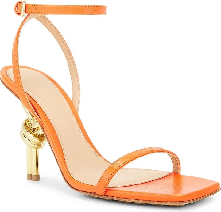 Bottega Veneta Knot Sandal in Orange - Image 2