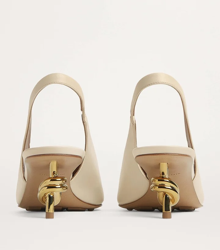 Bottega Veneta Knot Slingback Pumps 45 - Image 3