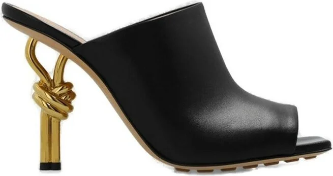 Bottega Veneta Knot Squared-Toe Mules