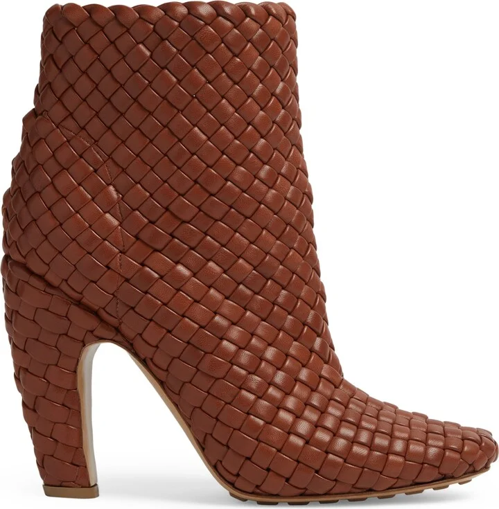 Bottega Veneta Lambskin Canalazzo Ankle Boots 100
