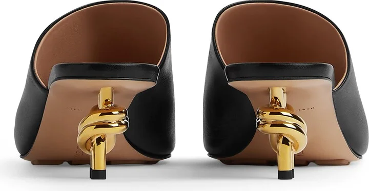 Bottega Veneta Lambskin Knot Mules 45 - Image 2