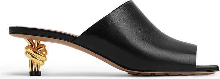Bottega Veneta Lambskin Knot Mules 45