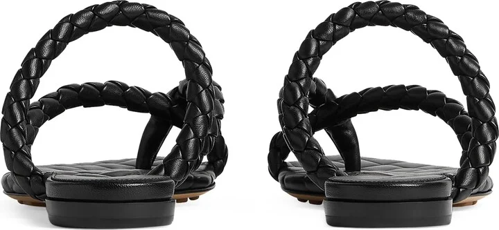 Bottega Veneta Lambskin Leaf Flat Sandals - Image 3