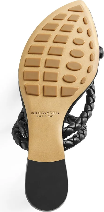 Bottega Veneta Lambskin Leaf Flat Sandals - Image 6