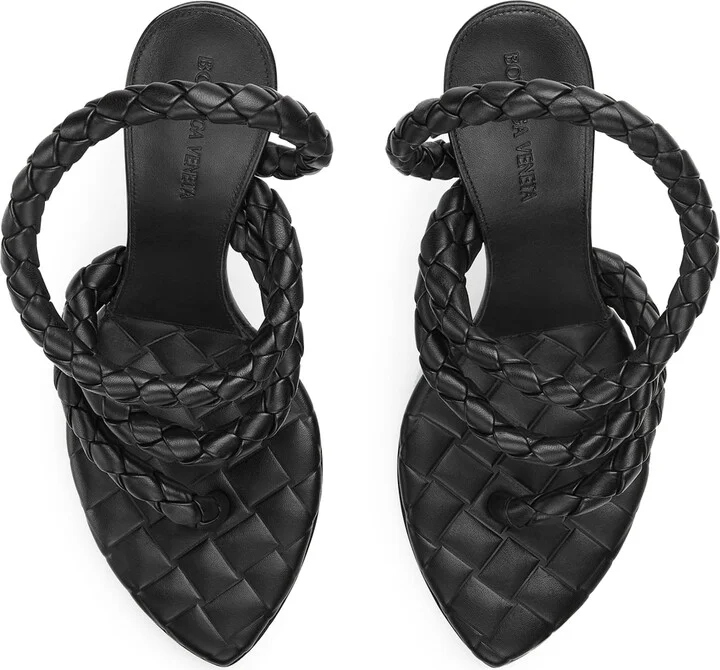 Bottega Veneta Lambskin Leaf Sandals 90 - Image 3