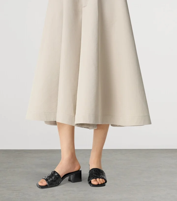 Bottega Veneta Lambskin Parco Heeled Mules 45 - Image 2