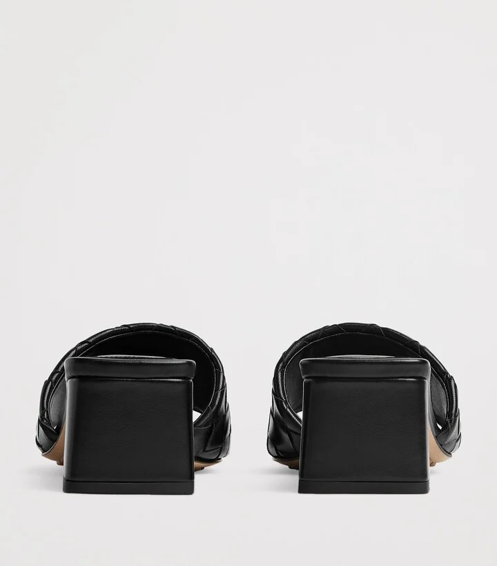 Bottega Veneta Lambskin Parco Heeled Mules 45 - Image 4