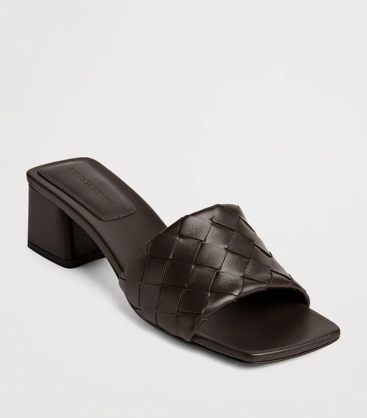 Bottega Veneta Lambskin Parco Heeled Mules 45 - Image 6