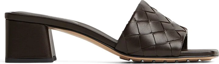 Bottega Veneta Lambskin Parco Heeled Mules 45