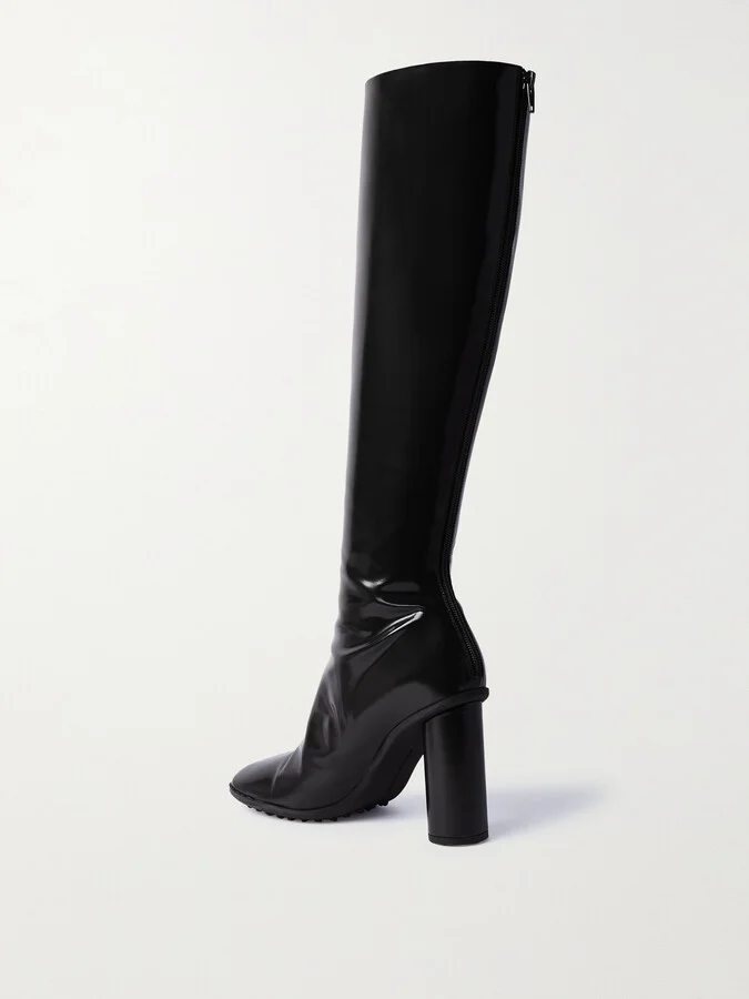 Bottega Veneta - Latex Knee Boots - Black - Image 3
