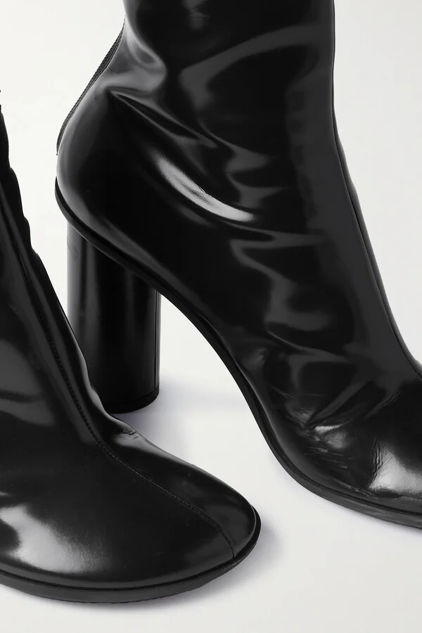 Bottega Veneta - Latex Knee Boots - Black - Image 4