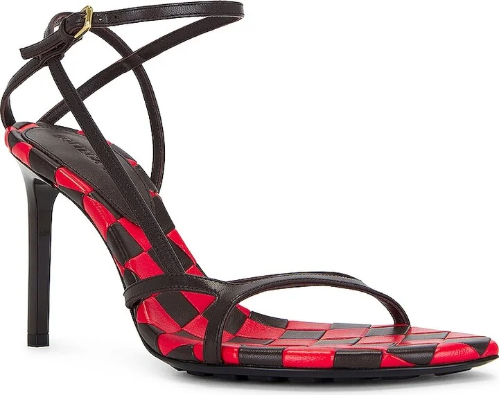 Bottega Veneta Leaf Ankle Strap Sandal in Brown - Image 2