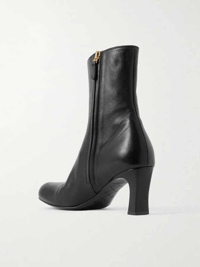 Bottega Veneta - Leather Ankle Boots - Black - Image 3