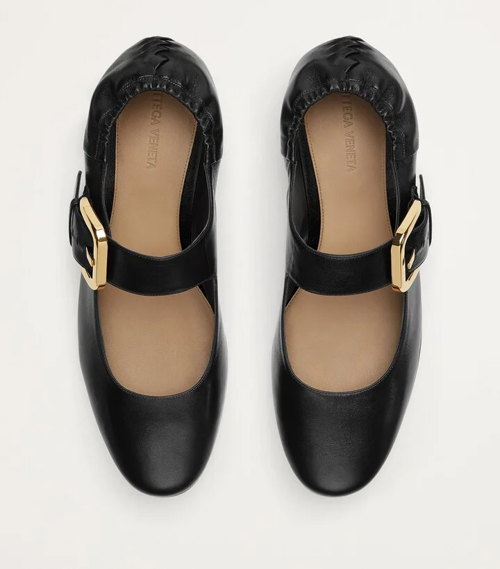 Bottega Veneta Leather Astaire Ballet Flats - Image 6