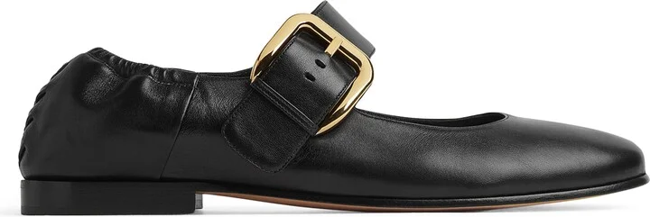 Bottega Veneta Leather Astaire Ballet Flats