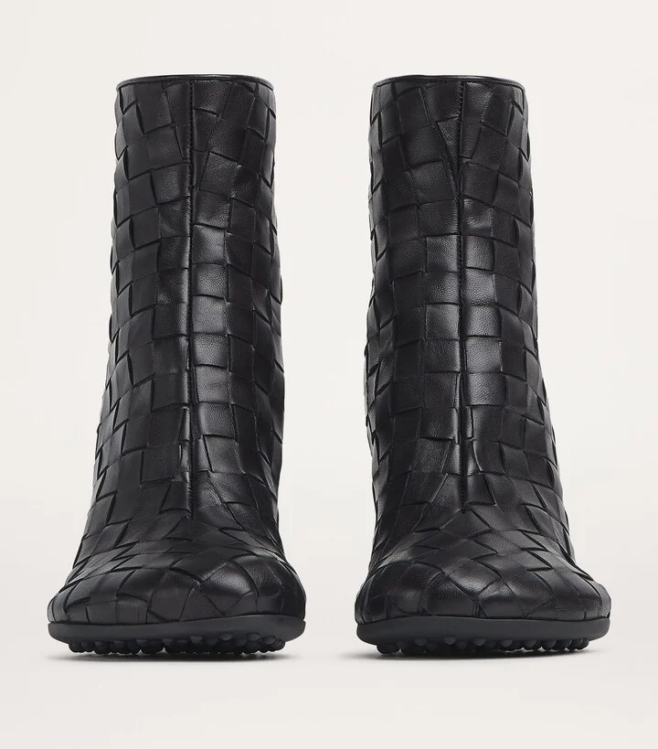 Bottega Veneta Leather Atomic Ankle Boots 75 - Image 3