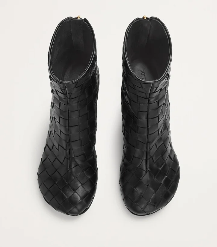 Bottega Veneta Leather Atomic Ankle Boots 75 - Image 4