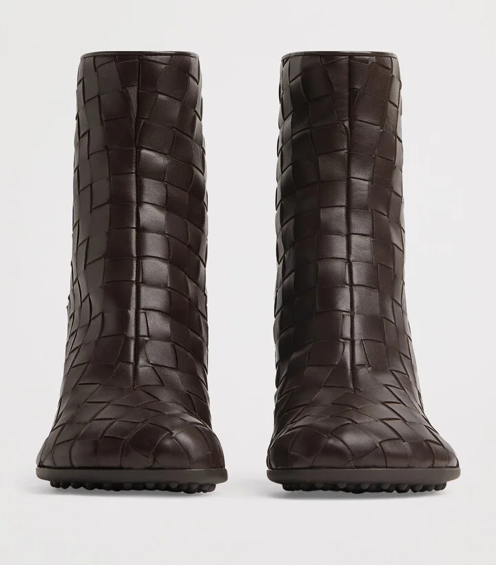 Bottega Veneta Leather Atomic Ankle Boots 75 - Image 3