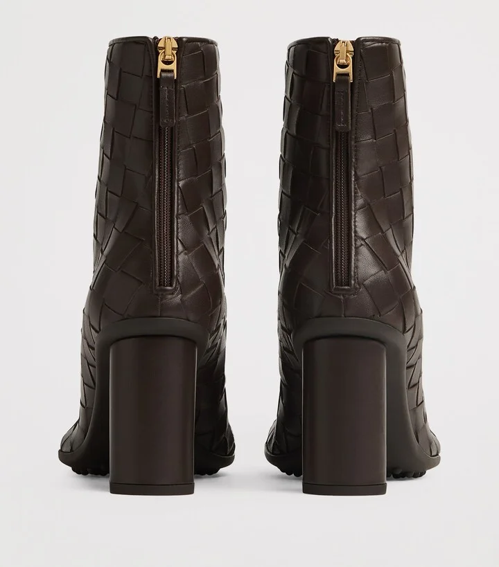 Bottega Veneta Leather Atomic Ankle Boots 75 - Image 4