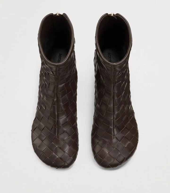 Bottega Veneta Leather Atomic Ankle Boots 75 - Image 5