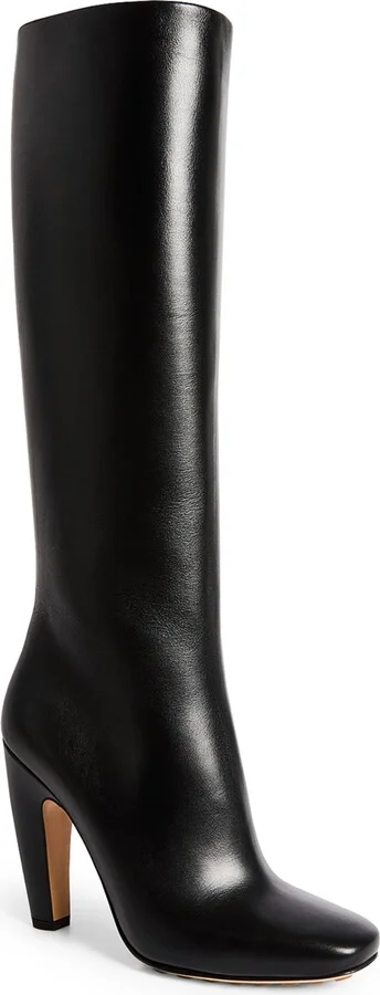 Bottega Veneta Leather Canalazzo Knee-High Boots 100 - Image 4