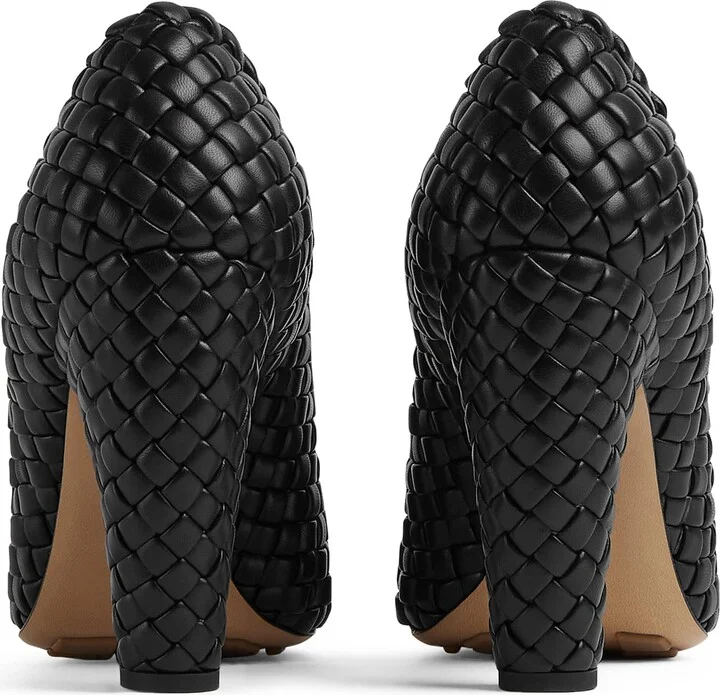 Bottega Veneta Leather Canalazzo Pumps 100 - Image 3