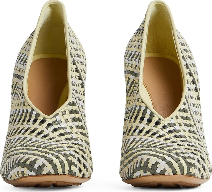 Bottega Veneta Leather Canalazzo Pumps 100 - Image 3