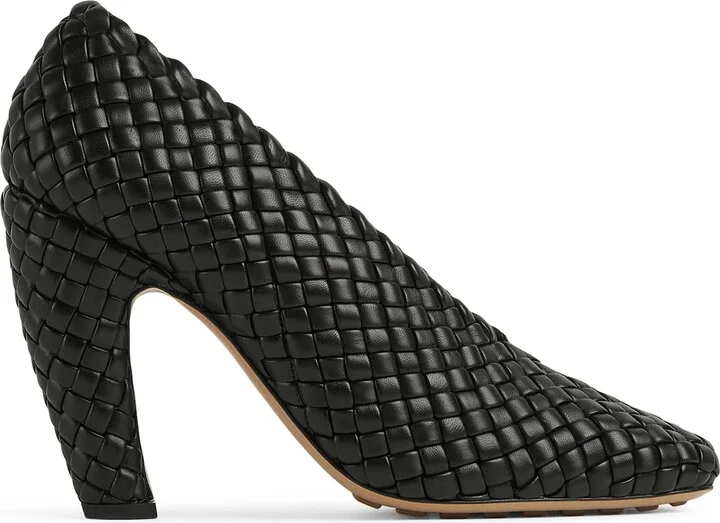 Bottega Veneta Leather Canalazzo Pumps 100