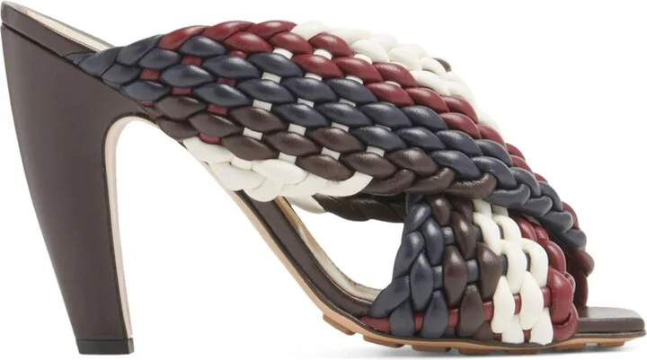 Bottega Veneta Leather Canalazzo Sandals 100