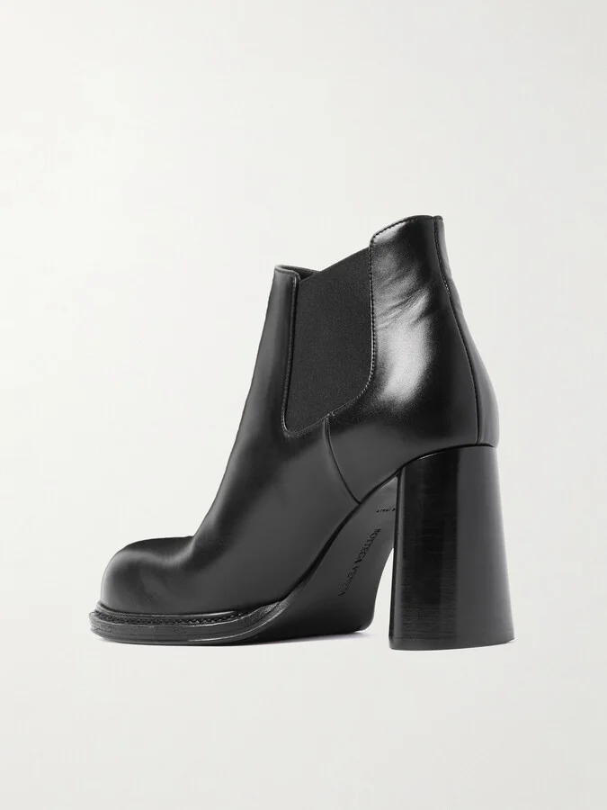 Bottega Veneta - Leather Chelsea Boots - Black - Image 3