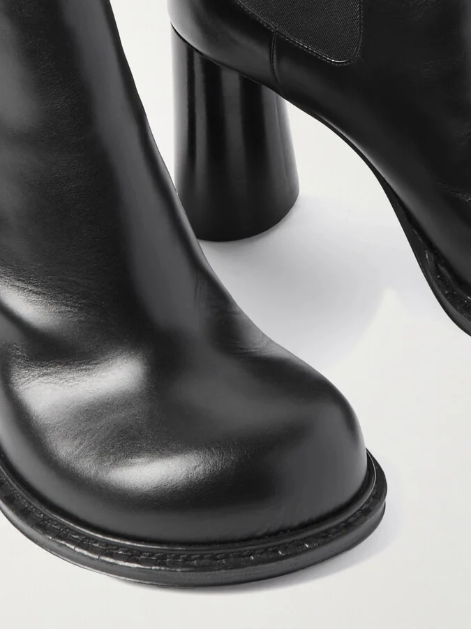 Bottega Veneta - Leather Chelsea Boots - Black - Image 4
