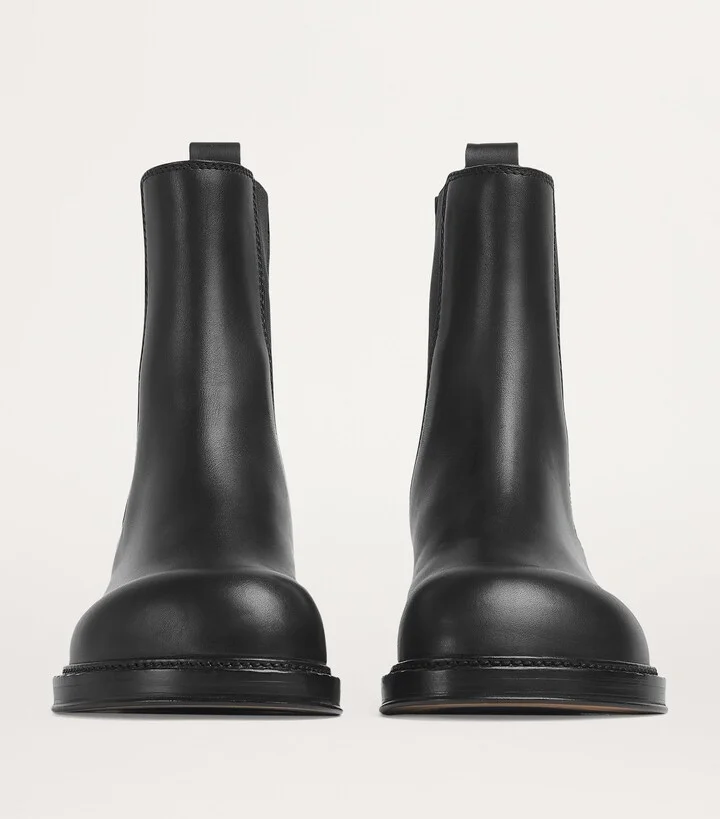 Bottega Veneta Leather Cliff Chelsea Boots - Image 3