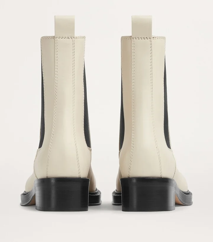 Bottega Veneta Leather Cliff Chelsea Boots - Image 2