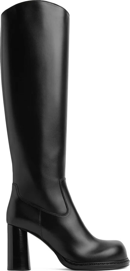 Bottega Veneta Leather Cliff Knee-High Boots 80