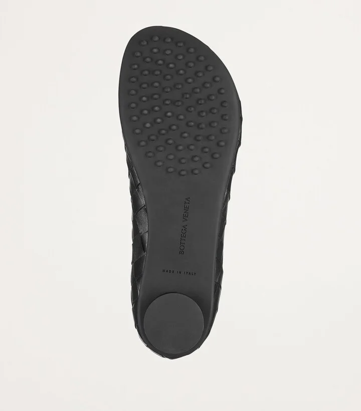 Bottega Veneta Leather Intrecciato Ballet Flats - Image 4