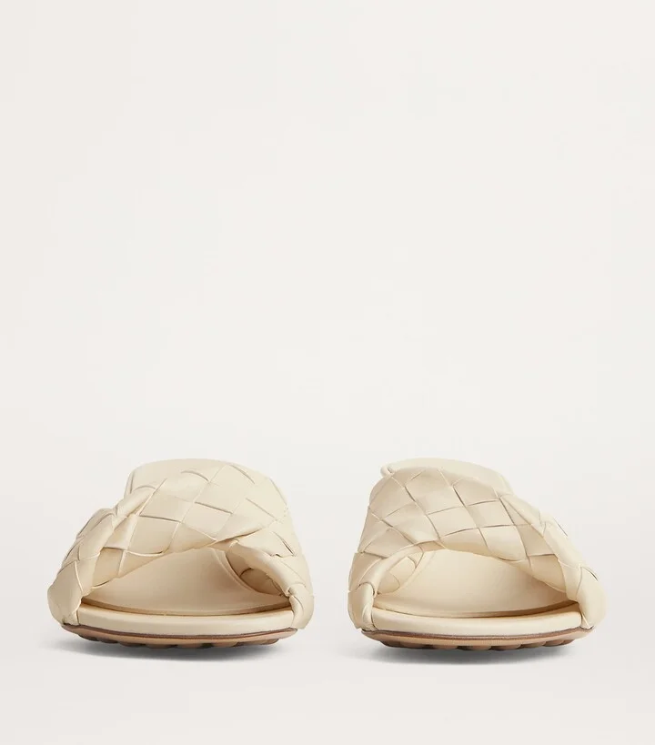 Bottega Veneta Leather Intrecciato Blink Mules 50 - Image 6