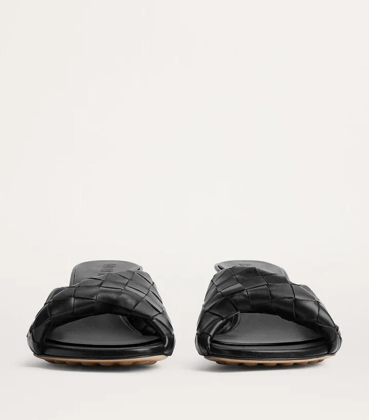 Bottega Veneta Leather Intrecciato Blink Mules 50 - Image 5
