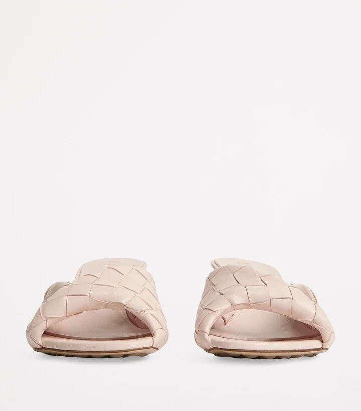 Bottega Veneta Leather Intrecciato Blink Mules 50 - Image 3