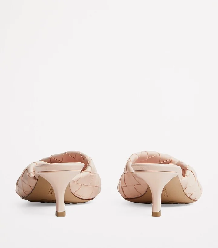 Bottega Veneta Leather Intrecciato Blink Mules 50 - Image 4