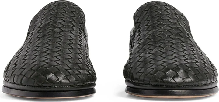 Bottega Veneta Leather Intrecciato Loafers - Image 2