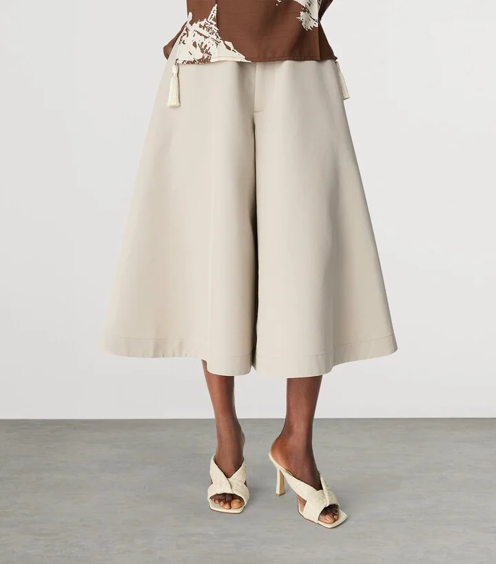 Bottega Veneta Leather Intrecciato Riva Mules 90 - Image 2