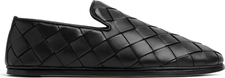 Bottega Veneta Leather Intrecciato Sunday Slippers